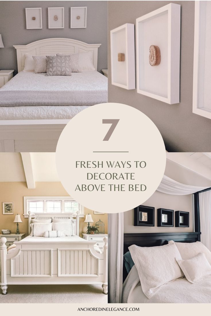 how to decorate above the bed