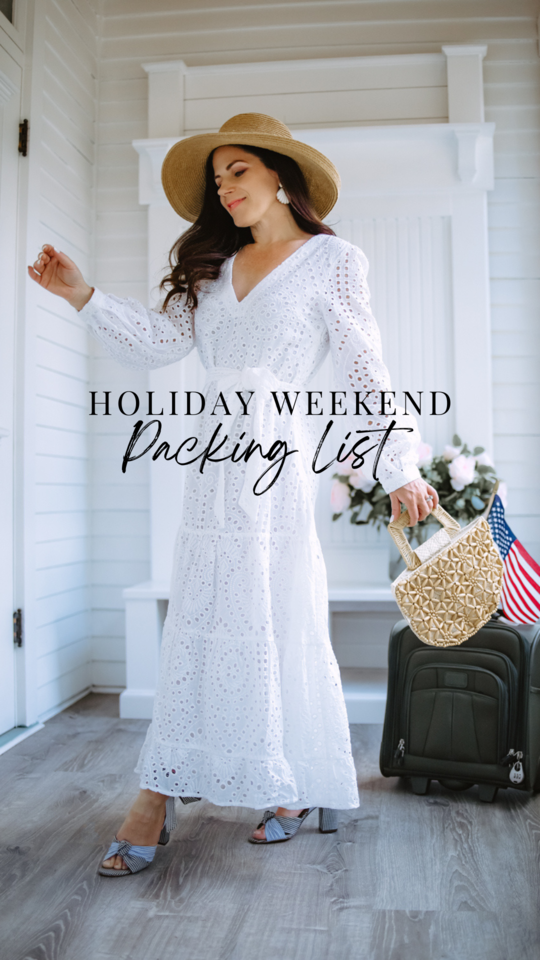 holiday weekend trip packing list