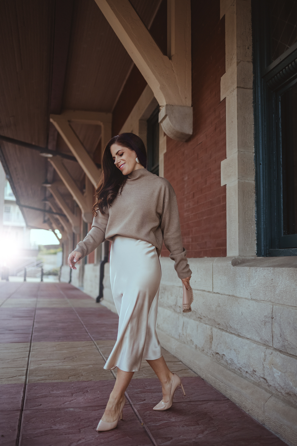 how to style a silk skirt elegantly