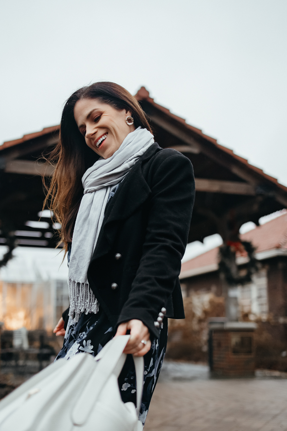 how to style a dress for winter