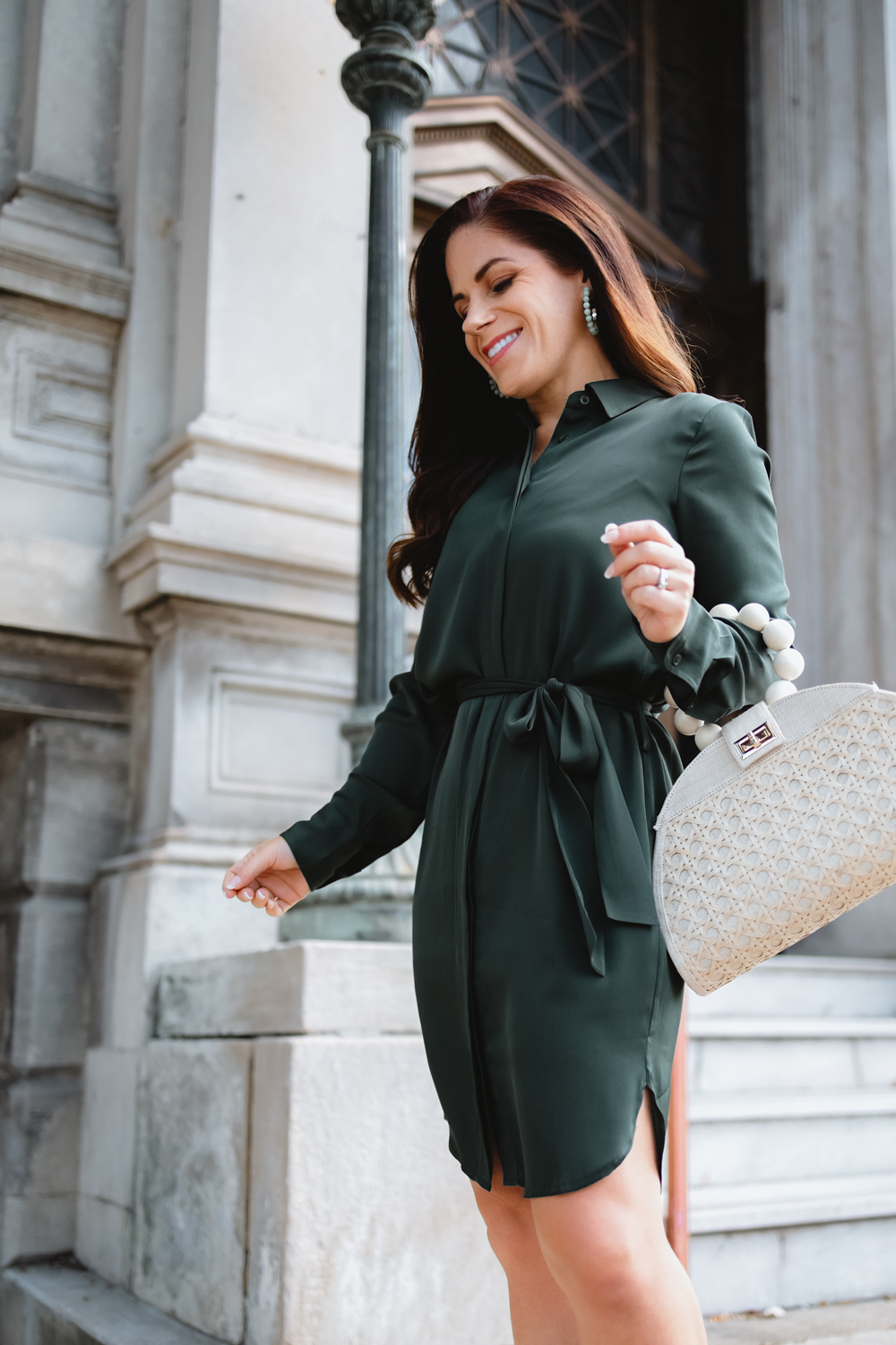 Quince reviews washable silk shirt dress