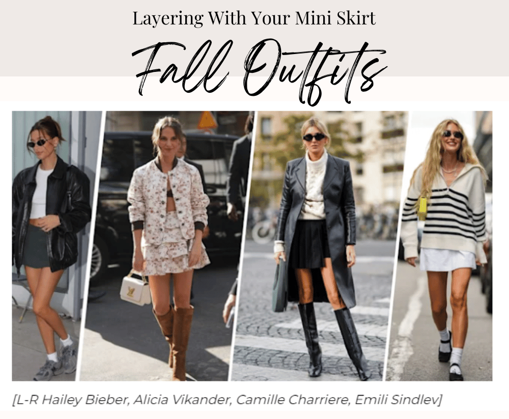 Fall skirt outfits