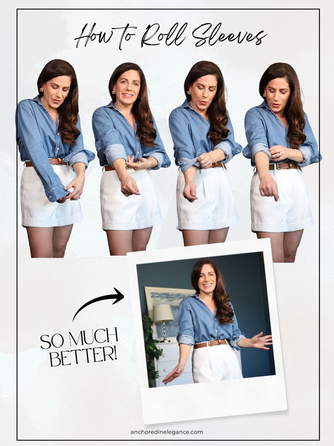 how to roll up shirt sleeves