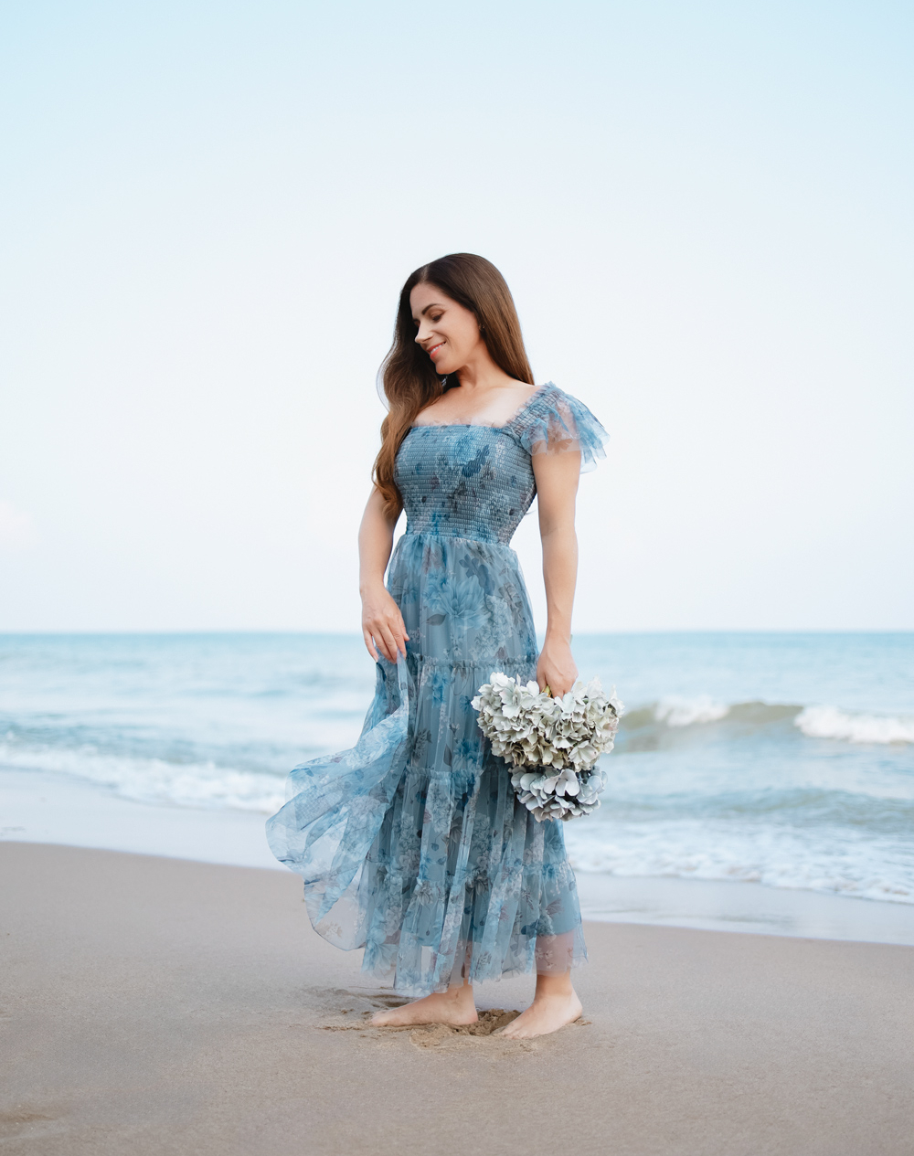 Baltic Born Clementine Tulle Dress by the seashore