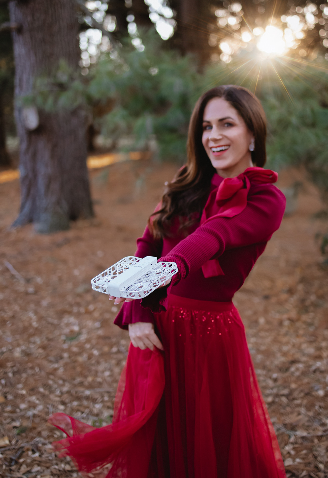 content creator gear self-flying camera for travel creators